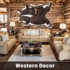 Faux Cowhide Rug, Animal Cow Hide Rug, 4.6 x 5.2 Ft Black and Brown | Premium - Image 5