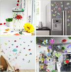 20 PCS Insect Thick Gel Clings Spring Summer Insect Window Gel Clings Decals Stickers for Kids Toddlers and Adults Home Airplane Classroom Nursery Winter Insects Animals Party Supplies Decorations