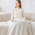 BEDELITE Ribbed Twin Blanket for Couch & Bed, Warm Yet Lightweight, Ribbed - Image 3