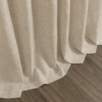 Taupe Burlywood Linen Curtains 80 Inch Length - Image 9