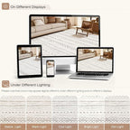 cotiled Boho 7x9 Area Rug for Living Room: Large Moroccan Washable Rug | Solve - Image 9