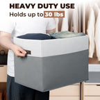 Criusia Extra Large Storage Bins 4 Pack - 16x12in Closet Organizers and Storage Baskets for Organizing Clothes Toy Blanket - Fabric Storage Cubes Containers for Shelves - All Room Organization