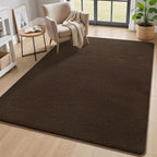 4x6 Area Rugs for Living Room Non Slip Dorm Bedroom Rug, Coffee | Modern Area by AROGANAREARUG