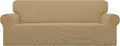 Easy-Going Stretch Oversized Sofa Couch Slipcover Washable Golden | 1-Piece by Easy-Going