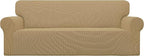 Easy-Going Stretch Oversized Sofa Couch Slipcover Washable Golden | 1-Piece by Easy-Going
