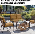 12Pcs Outdoor Cushion Covers, Elastic Patio Cushion Covers | Washable, - Image 4