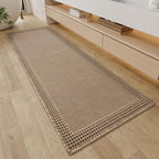 RESARE Waffle Bathroom Runner Rugs, Non Slip Boho Bath Mat 24"x60" Brown | Long by Resare