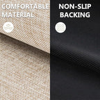 Ultra Thin Indoor Door Mat 24"x36", Non Slip Door Mat, Khaki | Low-Profile - Image 4