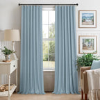 Light Blue Blackout Curtains 96 Inches Long - Image 8