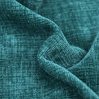 CaliTime Throw Pillow Covers Decorative 18 X 18 Inches Pack of 2 Cozy Chenille Cushion Cases for Couch Sofa Bed Living Room Home Teal