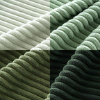 MIULEE Soft Corduroy Decorative Throw Pillow Covers Forest Green 16x16 | Set of - Image 6