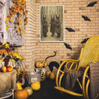 Vintage Horror Halloween Wall Decor Spooky The Three Bears In Occult Forest Spooky Canvas Wall Art Poster Gothic Dark Academia Decorations Room Creepy Print 24X36inch Unframed
