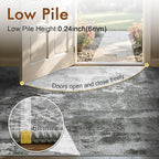 2x6 Ft Washable Runner Rug, Non-Slip Low Pile Hallway Kitchen Area Rug - Image 6