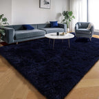 Royal Dark Blue Rugs for Living Room 5x7 Ft, Plush Area Rugs for Bedroom | - Image 4