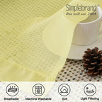 Simplebrand Light Yellow Sheer Curtains 84 Inches Long, Light Filtering Rod - Image 5