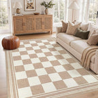 cotiled 6x9 Area Rugs for Living Room: Boho Washable Rug for Dining Room | by COTILED