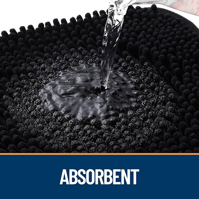 OLANLY Dog Door Mat for Muddy Paws 54x32, Super Absorbent Chenille Mud Mat | - Image 3