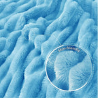 Exclusivo Mezcla Striped Twin Size Fleece Blanket - Image 5