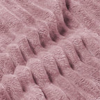 BEDELITE 3D Ribbed Berry Purple Fleece Twin Blanket - Image 3