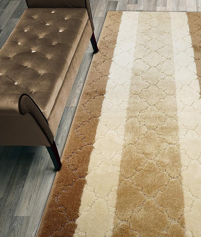 30 Ft Extra Long Beige Kitchen Hallway Runner Rug, Non-Slip Washable 26" X 30' by ORFAHOME