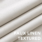 H.VERSAILTEX Linen Blackout Curtains 63 Inches Long 100% Absolutely Blackout - Image 4