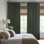 Pinch Pleated Linen Curtains 100% Blackout 108 Inches Long - Image 4
