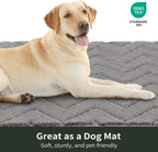 Stiio Dirt Trapper Door Mat 32x47 Inches, Front Doormat Indoor Outdoor Entrance Low Pile, All-Season, All-Weather Absorbent Entry Rug, Washable Non Slip Rug for Entryway, Grey