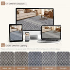 cotiled Boho 9x12 Area Rug for Living Room: Large Moroccan Washable Rug | Solve - Image 7