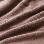 BEDELITE Fleece Blanket Soft Plush Queen Size Bed Blanket Brown 90"x90" | Ultra - Image 4