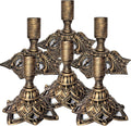 Candlestick Holders,Taper Candle Holder for Candlesticks Gold Brass Vintage Candle Metal Stick Candle Holders for Fireplace, Party, Dining,Wedding Decor,Fits 3/4 inch Thick Candle(Set of 6Pcs)