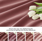 MIULEE Dusty Rose Back Tab Blackout Curtains 52x84 Inch Length 2 Panels Set | - Image 8