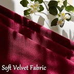 GIGIZAZA Burgundy Velvet Pillow Covers 12x20 Decorative Pillows Pack of 2 | Red - Image 5