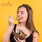 Mela Artisans Wooden Scalloped Bowl - Small | Ruffle Decorative Style | Rustic Kitchen Decor | Mango Wood | Natural Grain Finish | Fits Bread, Fruits, Salad or Popcorn | 8” x 4” x 7”