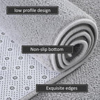 5x7 Area Rugs for Living Room Non Slip Dorm Bedroom Rug, Dark Grey | Modern - Image 5