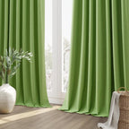 100% Blackout Curtains 96 Inch Length 2 Panels Set - Image 8