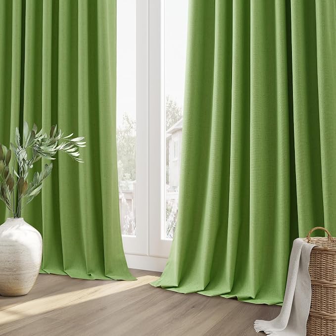 100% Blackout Curtains 120 Inch Length 2 Panels Set - Image 8
