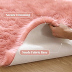 ORINOVA Pink Area Rugs 8x10 Shag Large Washable Rugs - Image 4