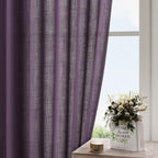 Plum Linen Curtains 108 Inches Long - Image 4