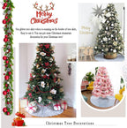 Christmas Tree Skirt Silver 48 Inch Round Tree Skirt Sequin Christmas Tree Skirt for Christmas Decoration