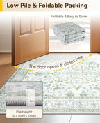RELEANY Washable Area Rug, Runner 2'x5', Water Repellent, Pet Friendly - Image 5