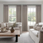 Topfinel 102 Inch Curtains 1 Panels Set, One Packs Pinch Pleat Back Tab Linen - Image 7