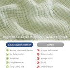 EMME Muslin Blankets for Adults Throw Blanket for Couch Breathable Gauze Soft - Image 8