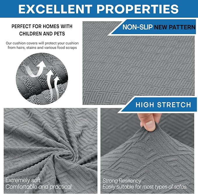 XINEAGE 2026 New 4 Pieces Extra Large Couch Covers - Image 5