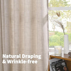 YoungsTex Small Linen Curtains 36 Inch Length - Image 6