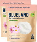 BLUELAND Oxi Laundry Booster Powder Refill 2-Pack, Clear Skies Scent, 50 Loads, 35.2 oz, Plastic-Free, Eco Friendly, Oxy Cleaner, Stain Remover