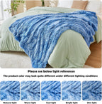 GONAAP Fuzzy Faux Fur Throw Blanket Twin Size Indigo Super Soft Cozy Plush Fuzzy Shaggy Blanket for Couch Sofa Bed (Indigo, Twin(60"x80"))