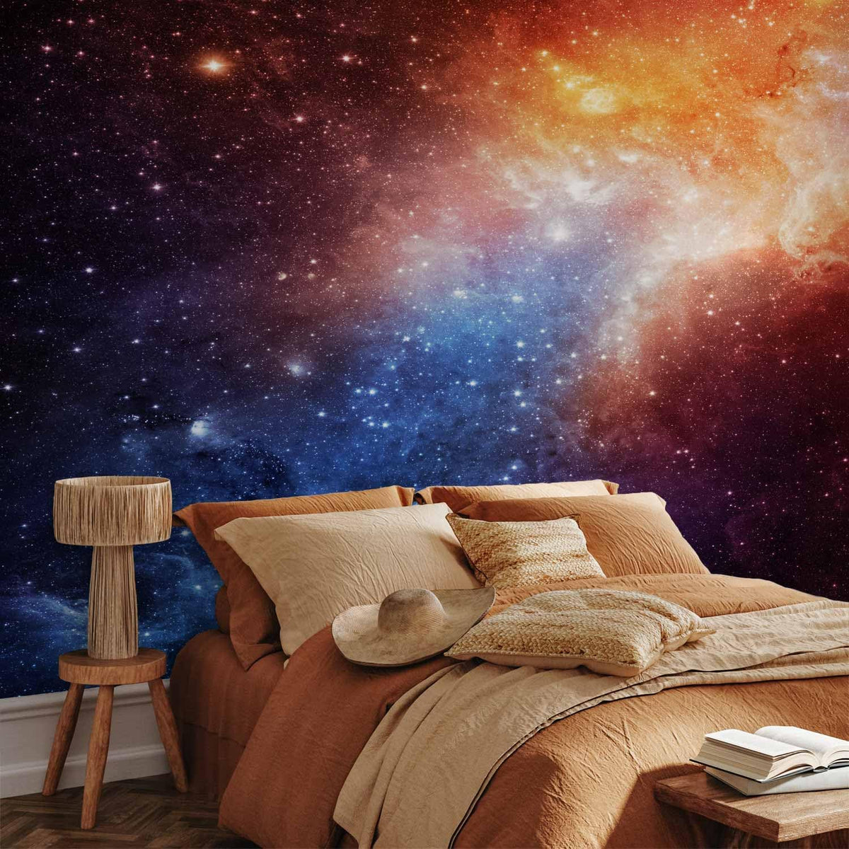 artgeist Wall Mural Cosmos Galaxy 96x69 in - Peel and Stick Self-Adhesive Wallpaper Removable Large Sticker Foil Wall Decor Print Picture Image Design f-B-0057-a-a