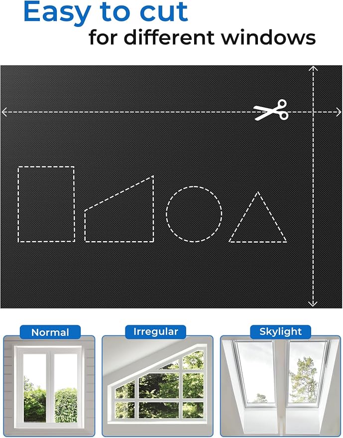 50"x60" Portable Blackout Curtains Blinds - Image 4