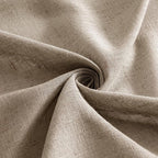 MIULEE Taupe Grey Linen Curtains 52x45 Inch Length 2 Panels - Image 8