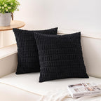 Aegero Pack of 2 Corduroy Decorative Throw Pillow Covers 26x26 Inch by Unknown